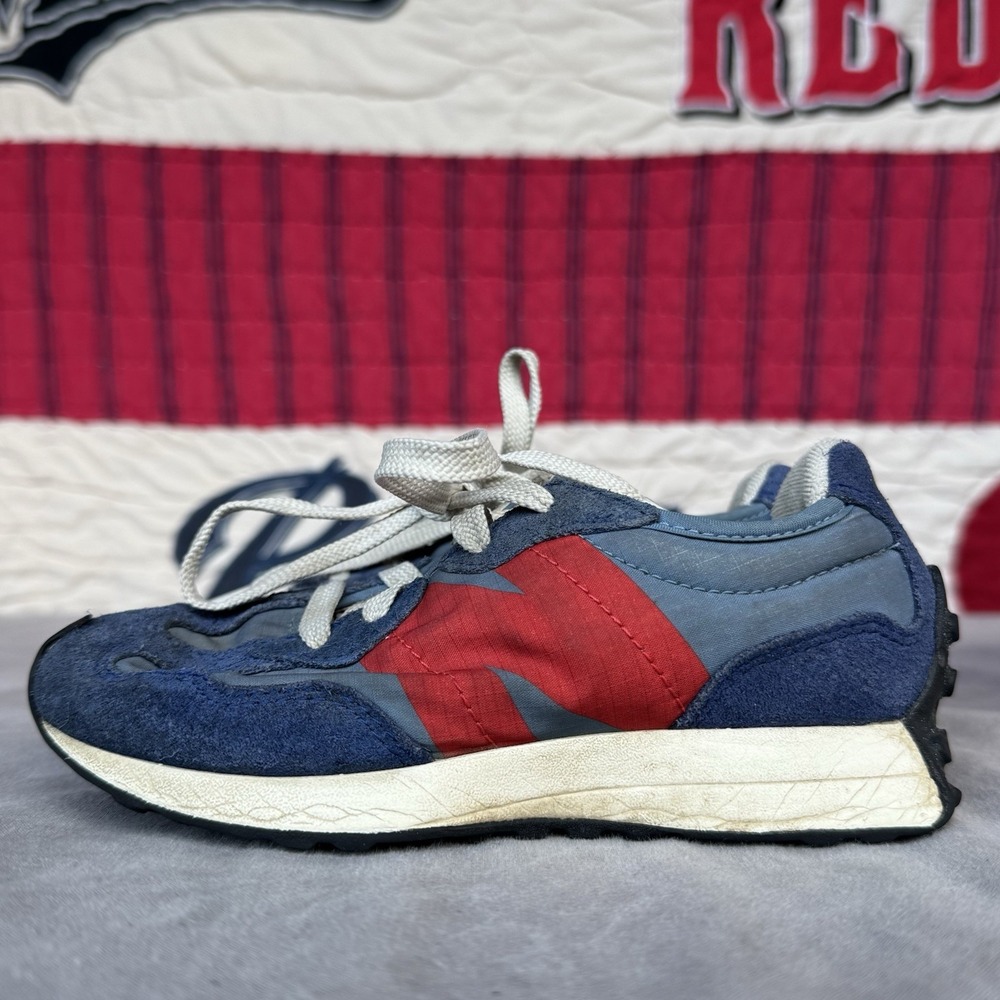 Size 12c -‎ New Balance 327 PS327VD Blue Red Kids Shoes
